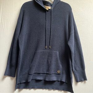 Michael Kors waffle knit long hoodie Sz XL